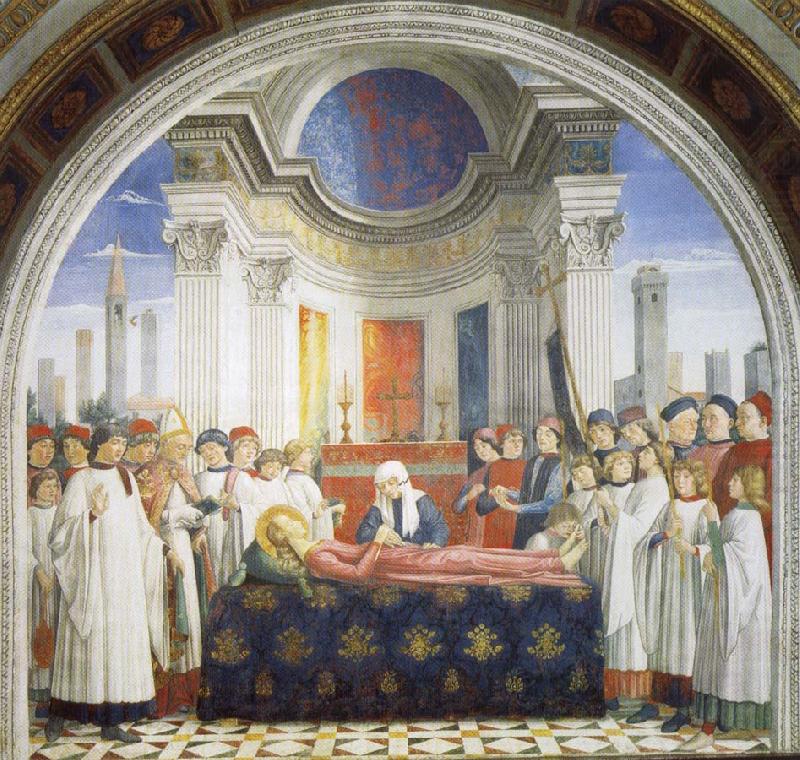 GHIRLANDAIO, Domenico Entombment of St.Fina china oil painting image